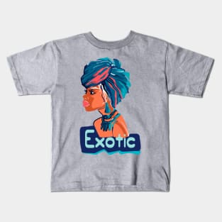 African girl exotic Kids T-Shirt